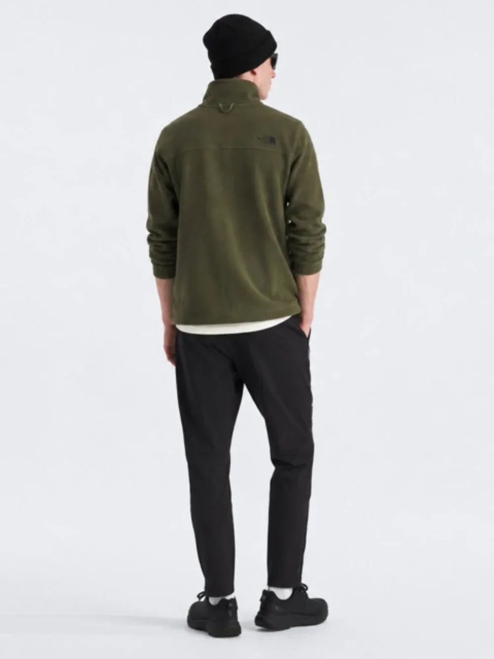 The North Face Men’s Woodland Green &Black Fleece Full-Zip Jacket